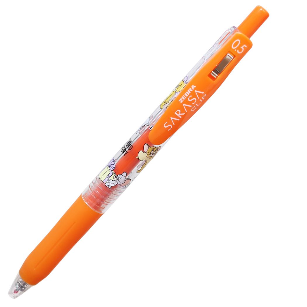 トムとジェリー サラサクリップ0.5mm カラーボールペン レッドオレンジ ワーナーブラザース キャラクター プレゼント 男の子 女の