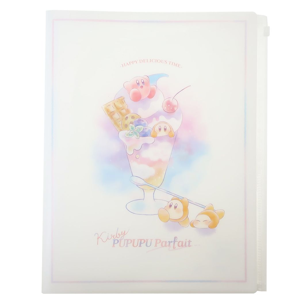 星のカービィ グッズ ポケットファイル キャラクター ジップファスナー付6ポケットA4クリアファイル PUPUPU Parfait プレゼン