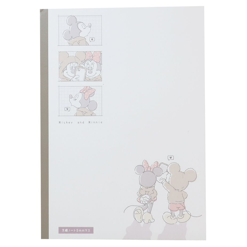 ミッキー＆ミニー B5学習ノート 方眼ノート ディズニー キャラクター プレゼント 男の子 女の子 ギフト