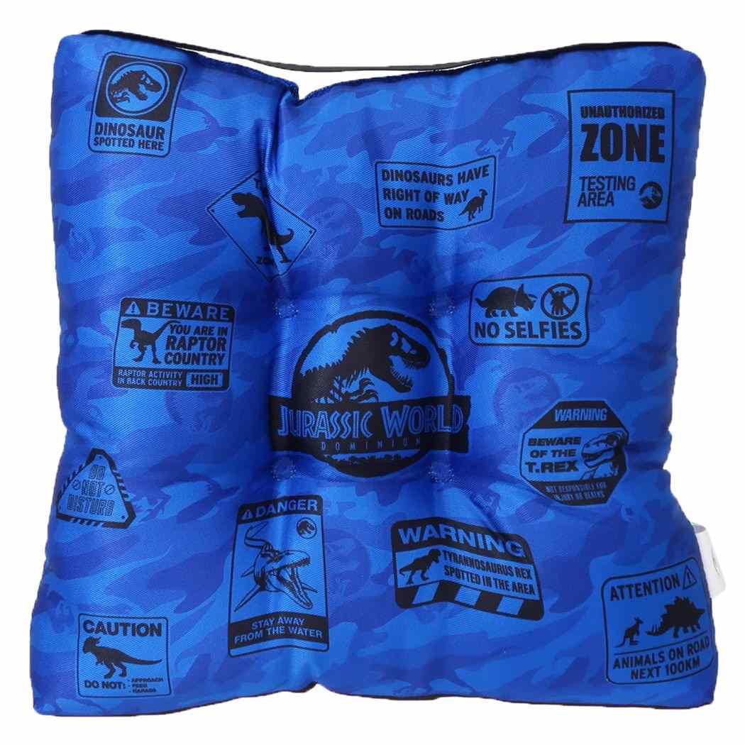 ジュラシックワールド 子供用学校座布団 スクールクッション 新入学 恐竜 カミオジャパン プレゼント 男の子 女の子 ギフト