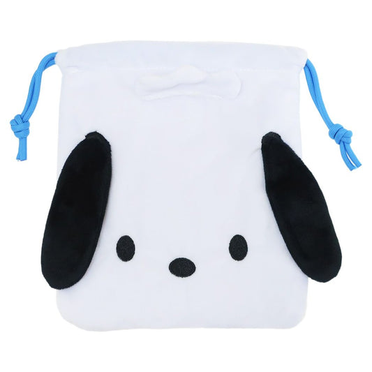 ポチャッコ グッズ 巾着袋 キャラクター ダイカット巾着 きんちゃくポーチ