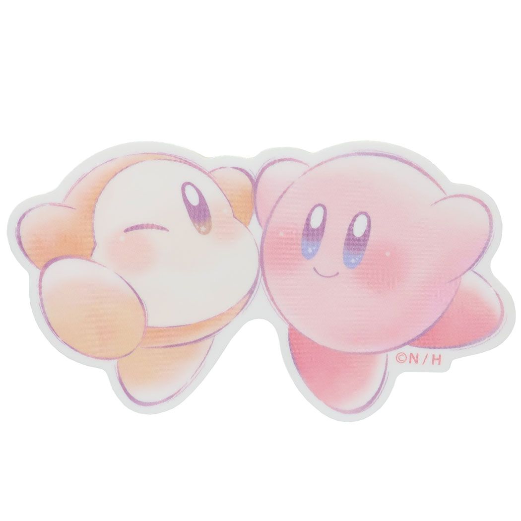 星のカービィ キャラクター ダイカットシール ミニデコステッカー KIRBY＆WADDLE DEE