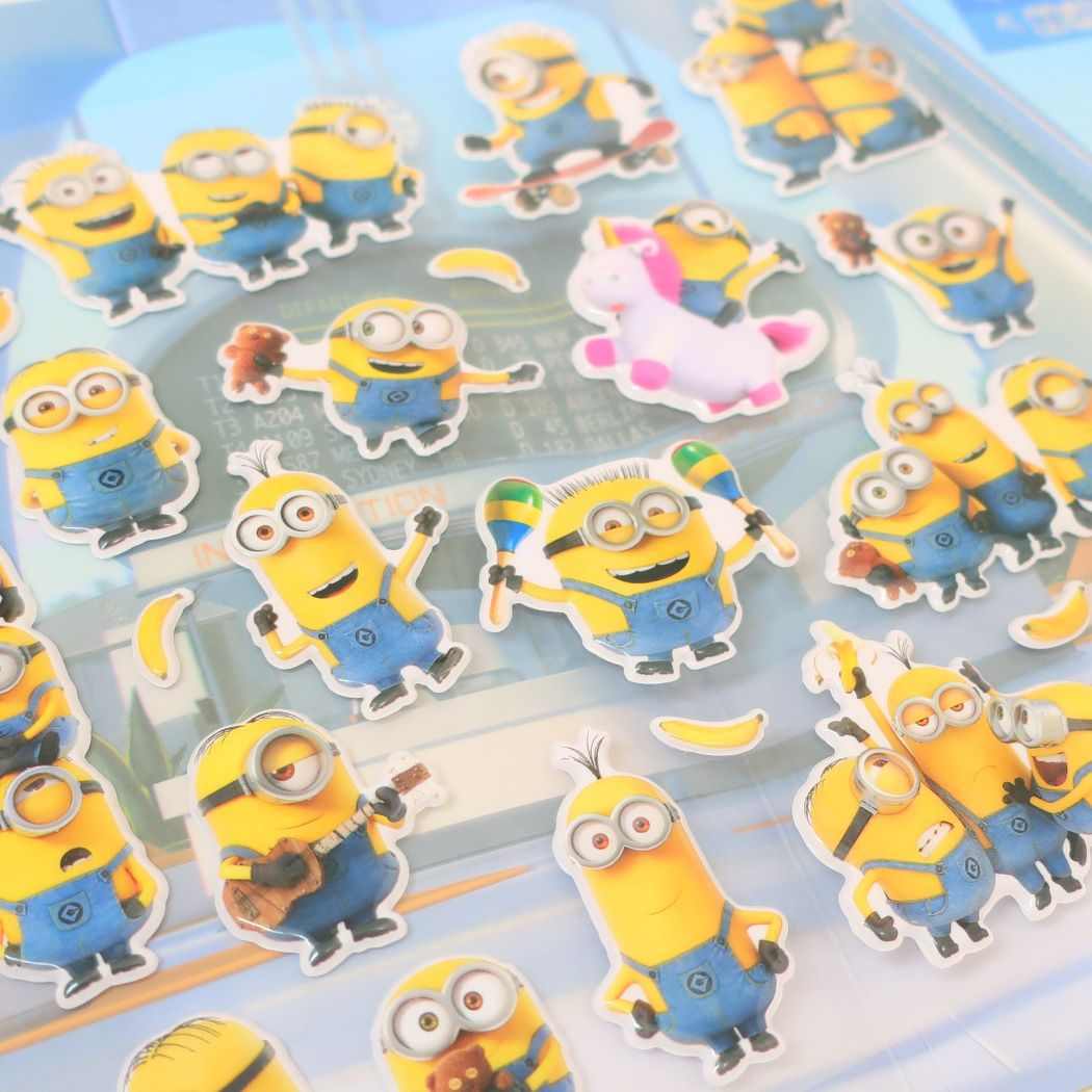 ミニオンズ ユニバーサル映画 キャラクター ジオラマステッカー おでかけHELLOシール