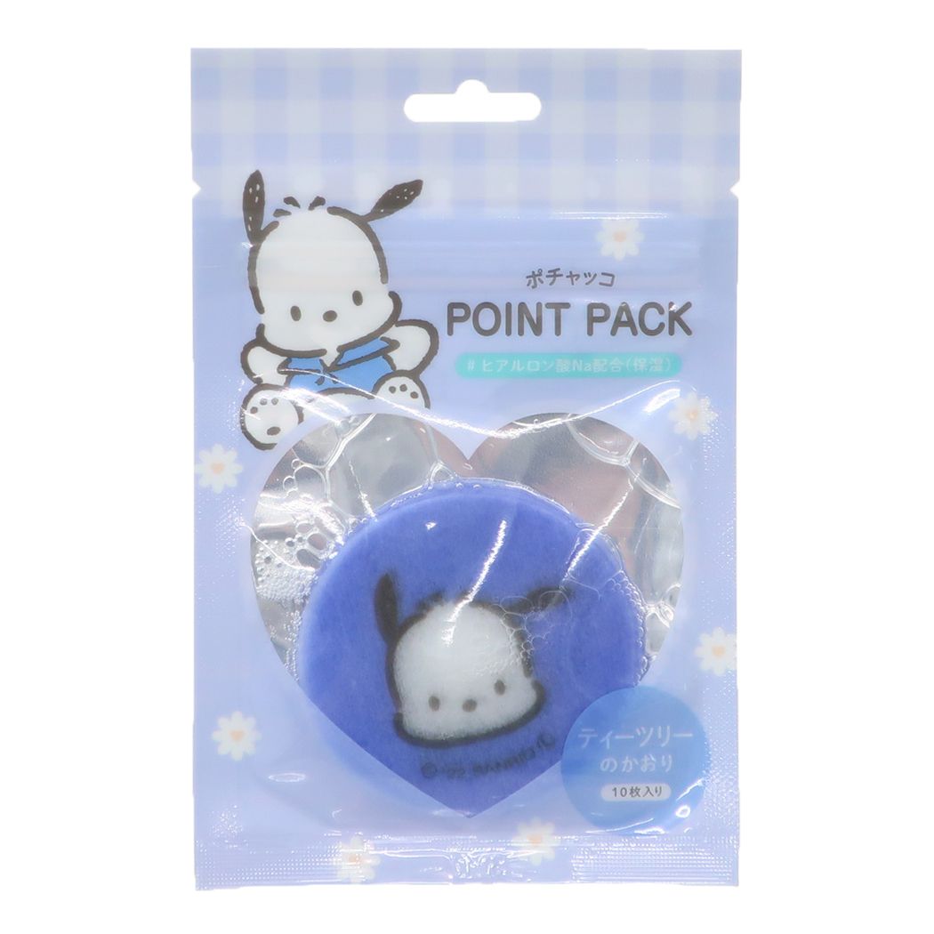 ポチャッコ グッズ フェイスパック キャラクター シート状ポイントパック10枚入り