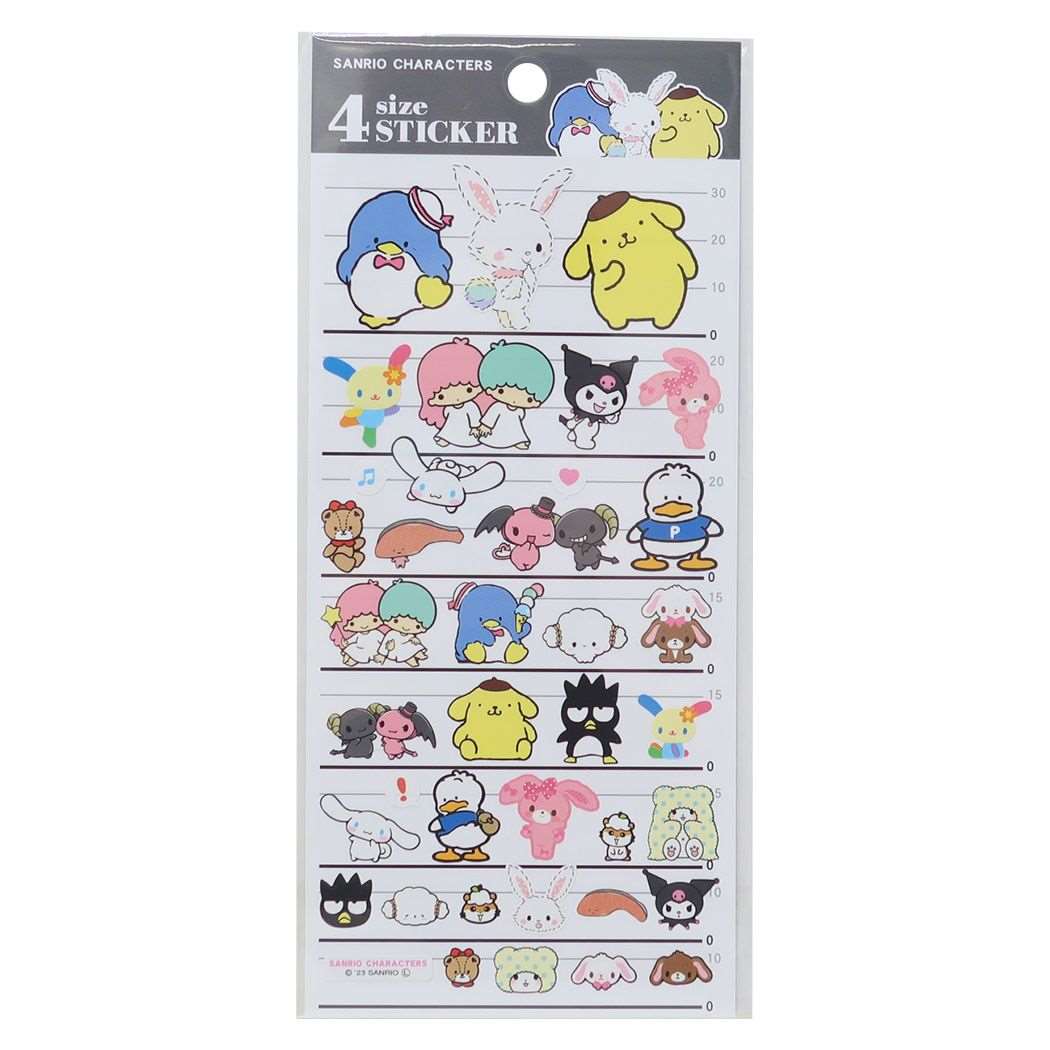 4サイズステッカー 4SIZE STICKER サンリオキャラクターズ シールシート サンリオ カミオジャパン 3