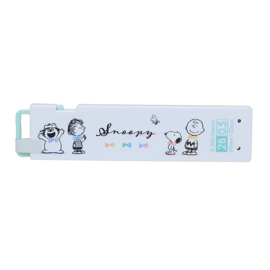 スヌーピー 1PUSH替え芯 2B 0.5mm シャープペン替え芯 カラフルリボン ピーナッツ キャラクター