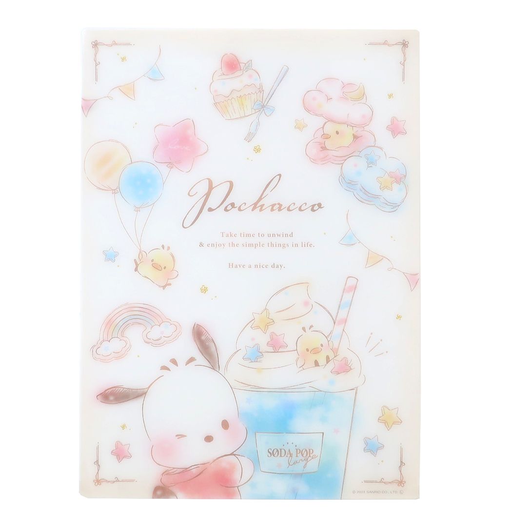 ポチャッコ グッズ 下敷き キャラクター 抗菌下じき SWEET FLUFFY