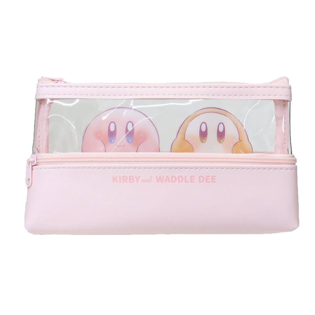 星のカービィ キャラクター ペンケース 2ポケットクリアペンポーチ POPPING UP