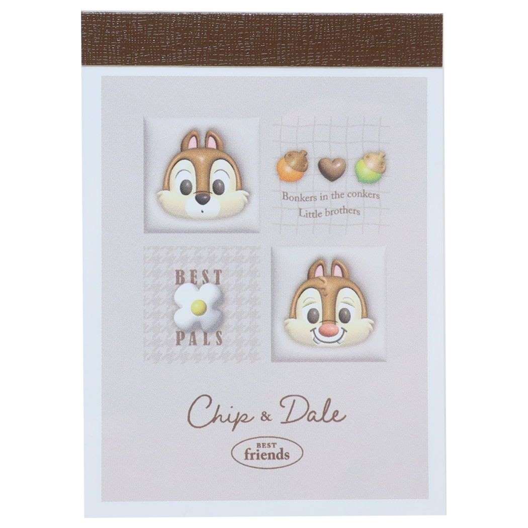 チップ＆デール ディズニー キャラクター メモ帳 ミニミニメモ