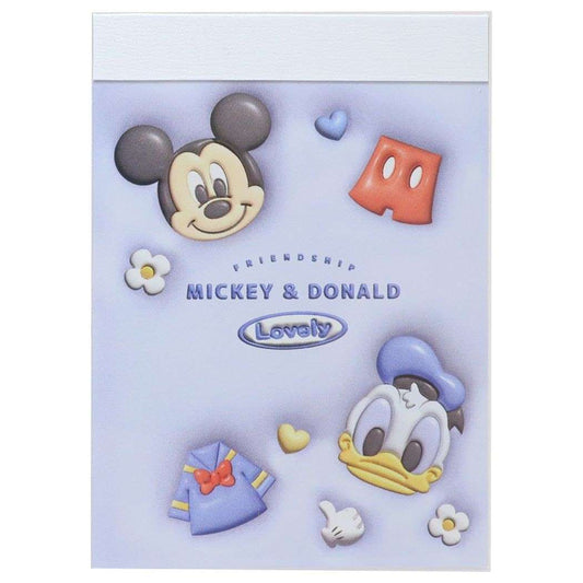 ミッキー＆ドナルド メモ帳 ミニミニメモ ディズニー カミオジャパン