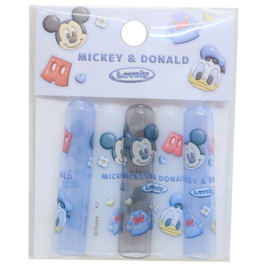 ミッキー＆ドナルド キャラクター 鉛筆キャップ えんぴつカバー5本セット ディズニー