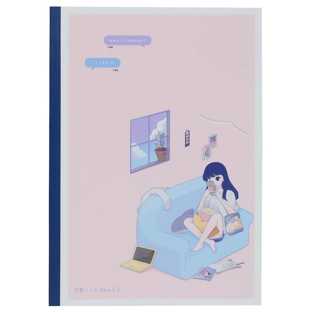 方眼ノート グッズ B5 学習 ノート 女の子向け コレラボ GIRL IN THE ROOM プレゼント 男の子 ギフト