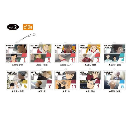 ハイキュー 少年ジャンプ アニメキャラクター キーホルダー トレーディング アクリルストラップ プレゼント 男の子 女の子 ギフト