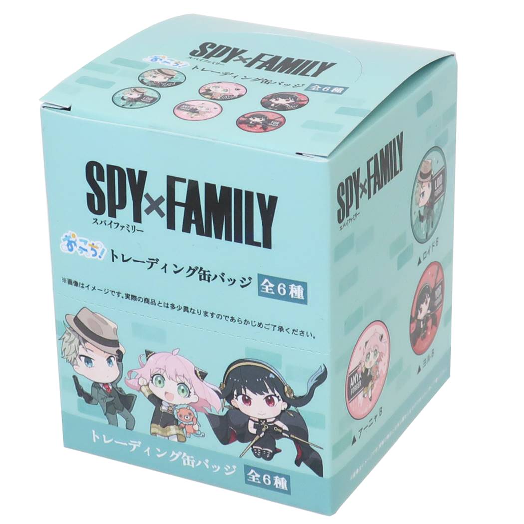 スパイファミリー SPY FAMILY グッズ 缶バッジ アニメキャラクター トレーディングカンバッジ全6種 プレゼント 男の子 女の