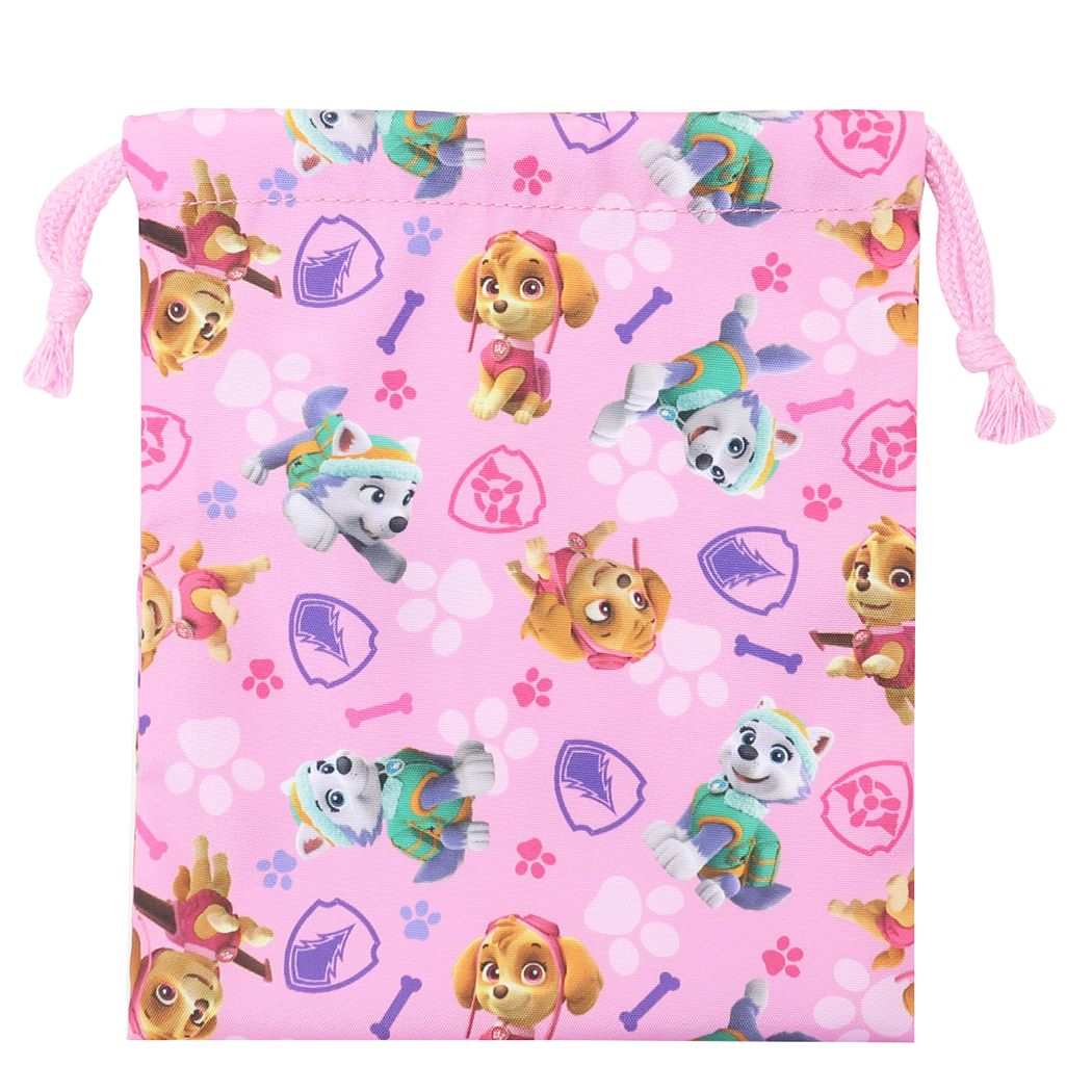 パウパトロール アニメキャラクター 巾着袋 きんちゃくポーチS ピンク 新入学