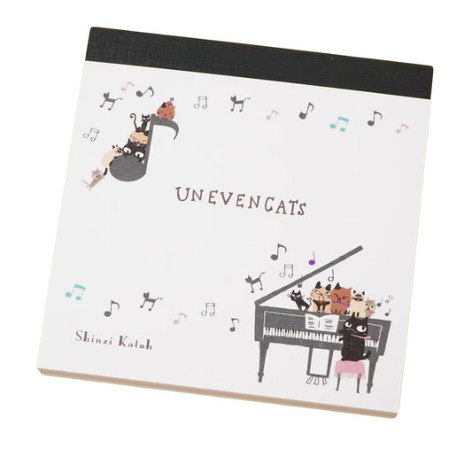 メモ帳 ブロックメモ UNEVEN CATS music
