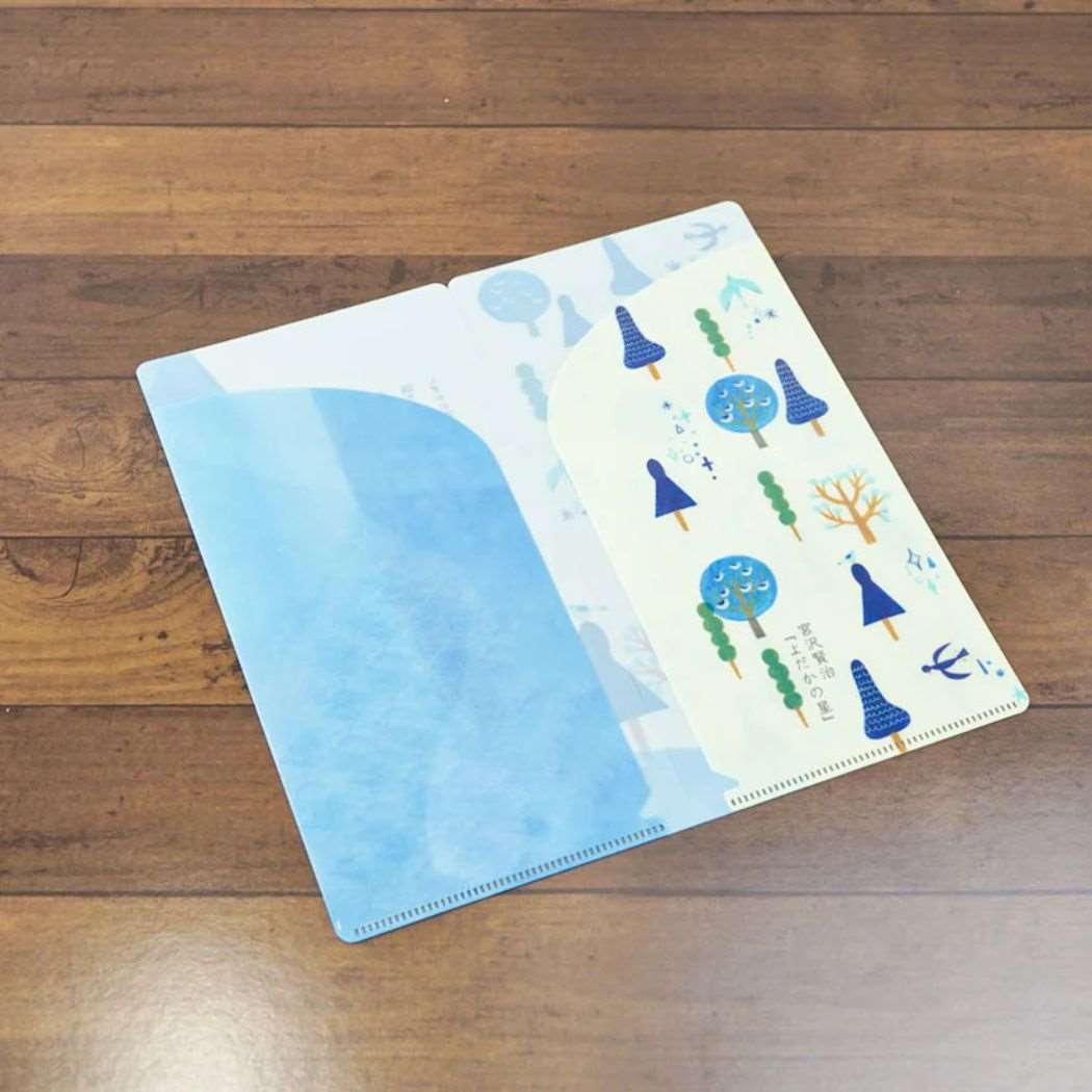 ミニクリアファイル チケットホルダー 宮沢賢治 よだかの星 木野瀬印刷