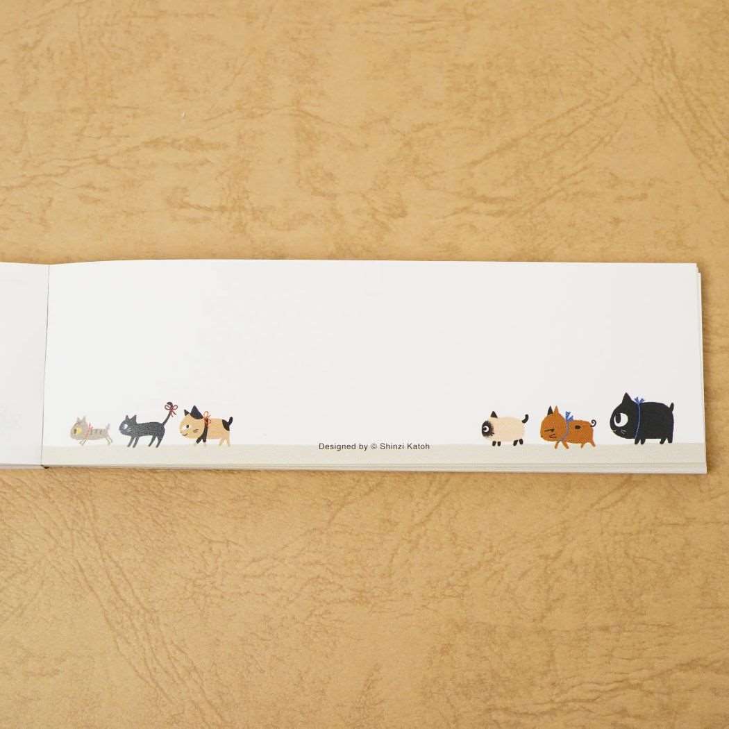 メモ帳 一筆メモ UNEVEN CATS clover 木野瀬印刷