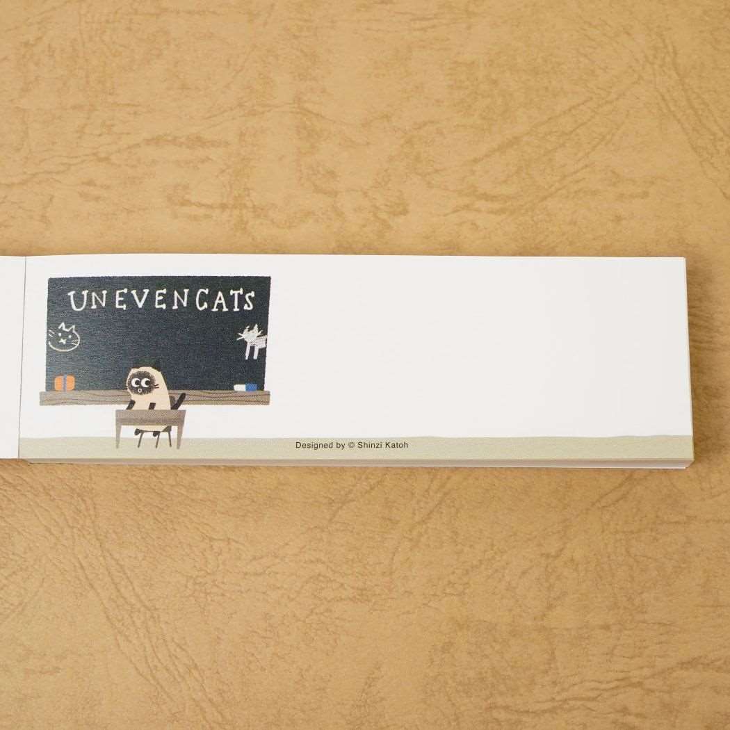 メモ帳 一筆メモ UNEVEN CATS school