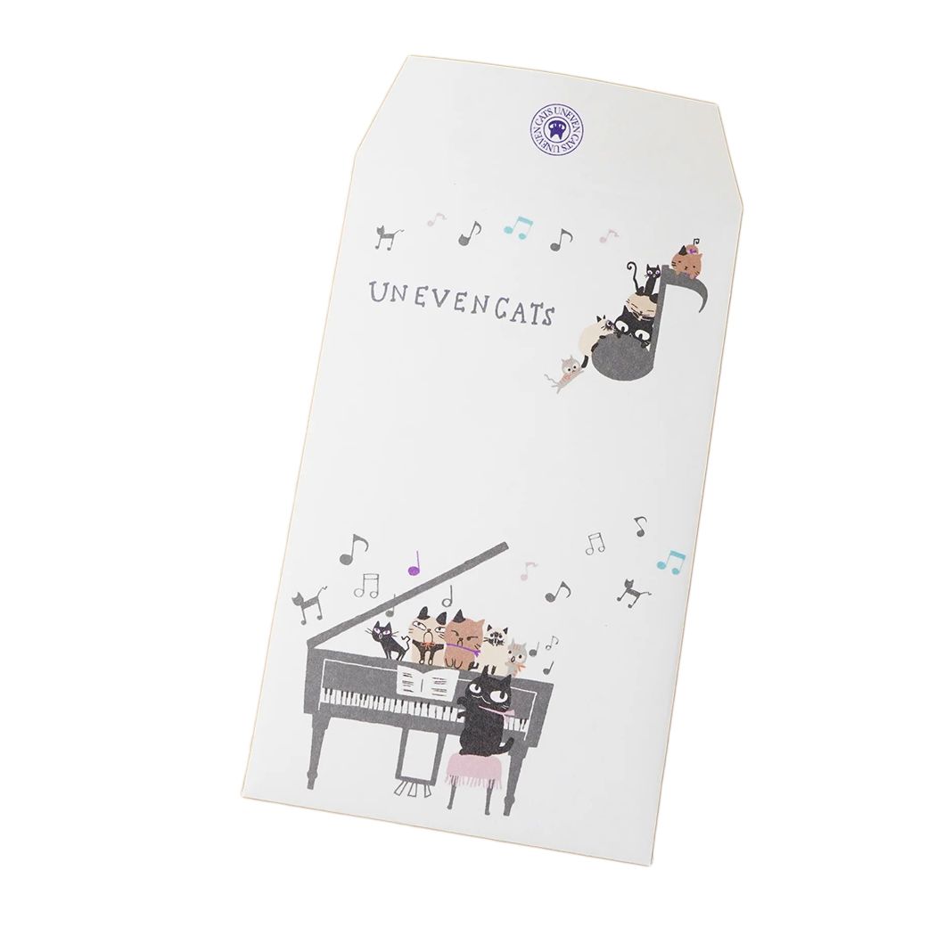 ポチ袋 ポチ袋小 3枚入 UNEVEN CATS music