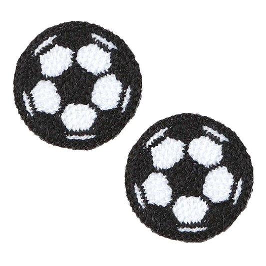 ワッペン ニットミニワッペン 2枚セット サッカーボール 新入学 お気に入りシリーズ 清原