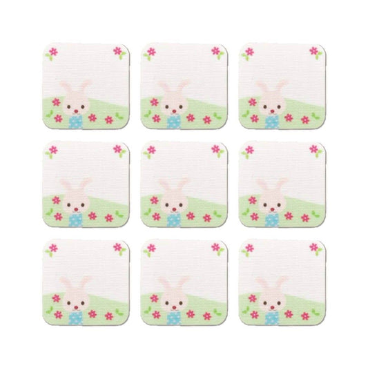 プティデポーム グッズ 名前ワッペン 入園 入学 保育園 幼稚園 小学生 キッズ 子ども シール＆アイロン両用 ネームタグ 9枚セット プティ put