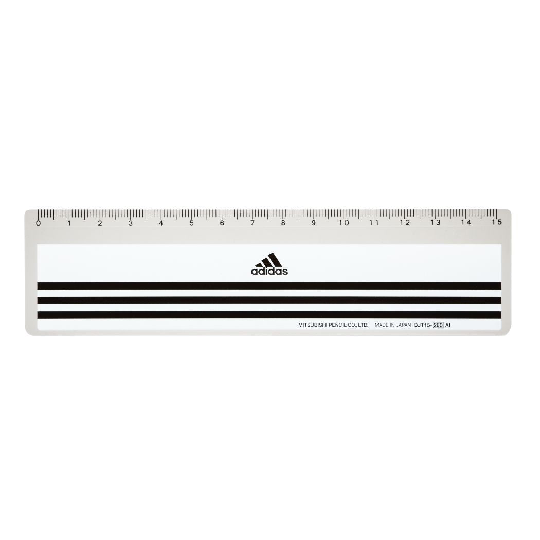 アディダス adidas グッズ ものさし スポーツブランド 15cm 定規 新入学 プレゼント 男の子 女の子 ギフト