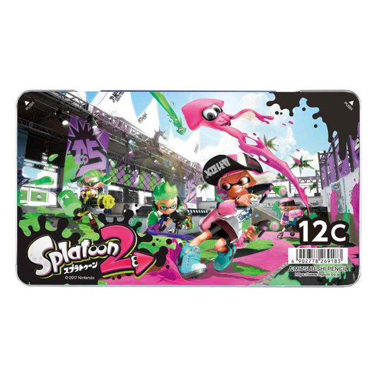 スプラトゥーン2 色鉛筆 缶入り 12色 いろえんぴつ 新入学 nintendo 三菱鉛筆 新学期準備文具 小学生 プレゼント 男の子