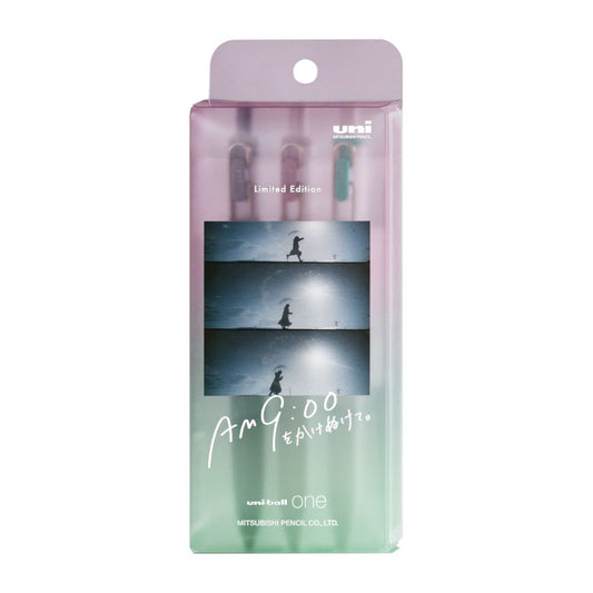 ボールペン ユニボール ワン ゲルインクボールペン 0.38mm 3本セット AM9時をかけぬけて。 三菱鉛筆