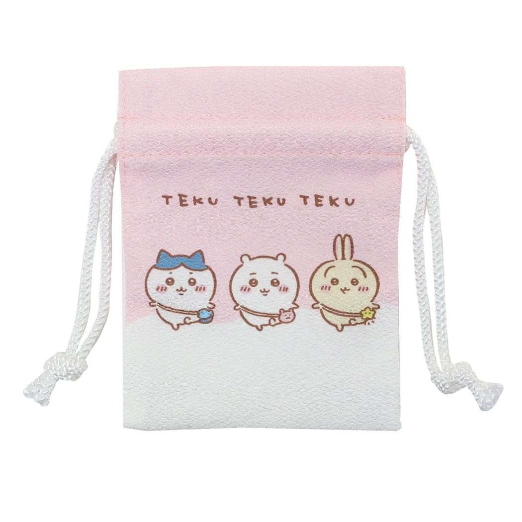 ちいかわ ミニ巾着袋 豆巾着 きんちゃくポーチ てくてく マリモクラフト