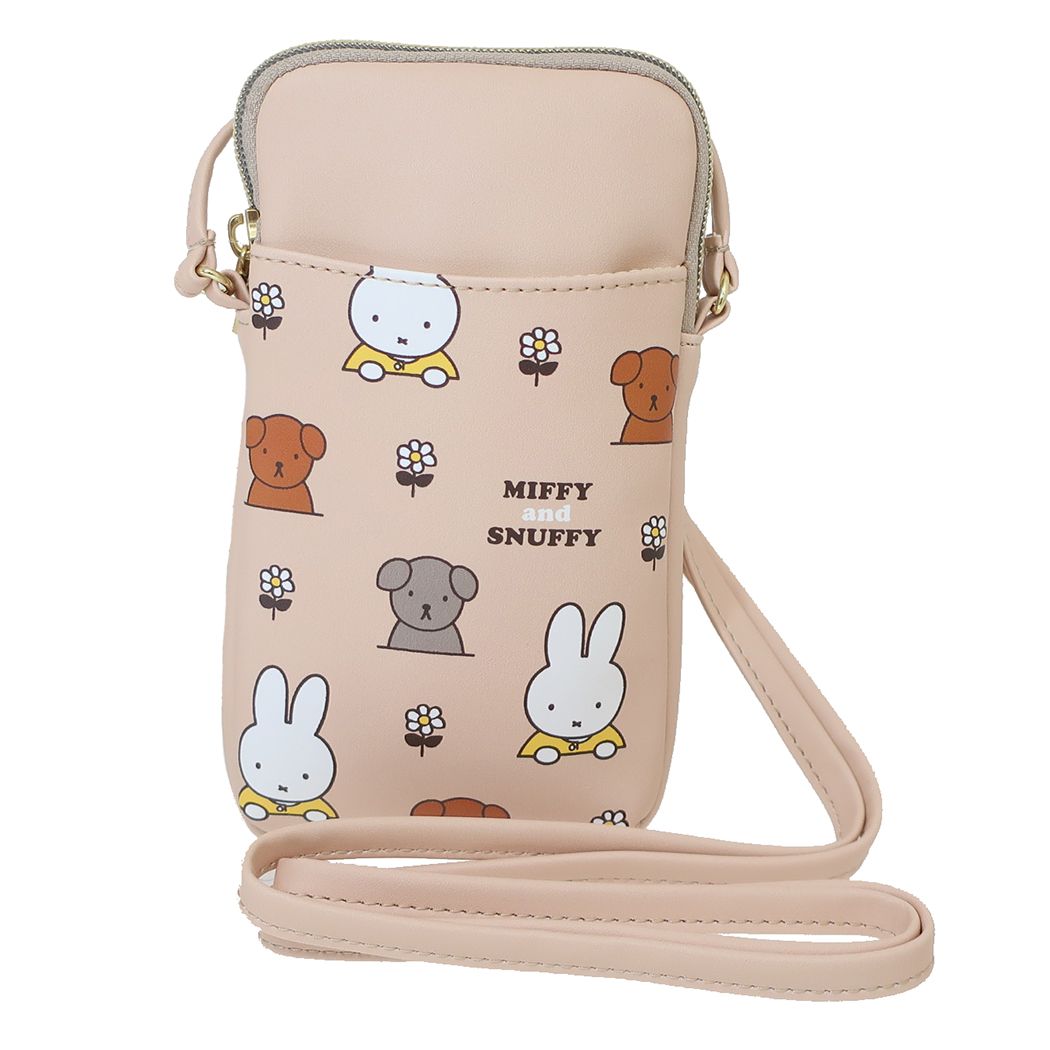 ミッフィー スマホショルダー スマホポーチ MIFFY and SNUFFY ディックブルーナ 絵本キャラクター