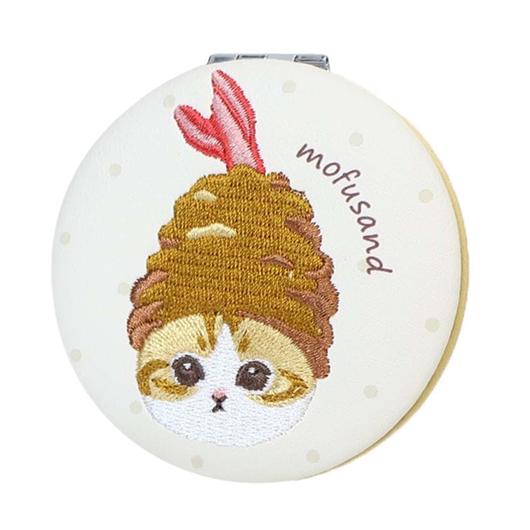 モフサンド mofusand キャラクター 手鏡 サークルミラー えびにゃん メッシュシリーズ