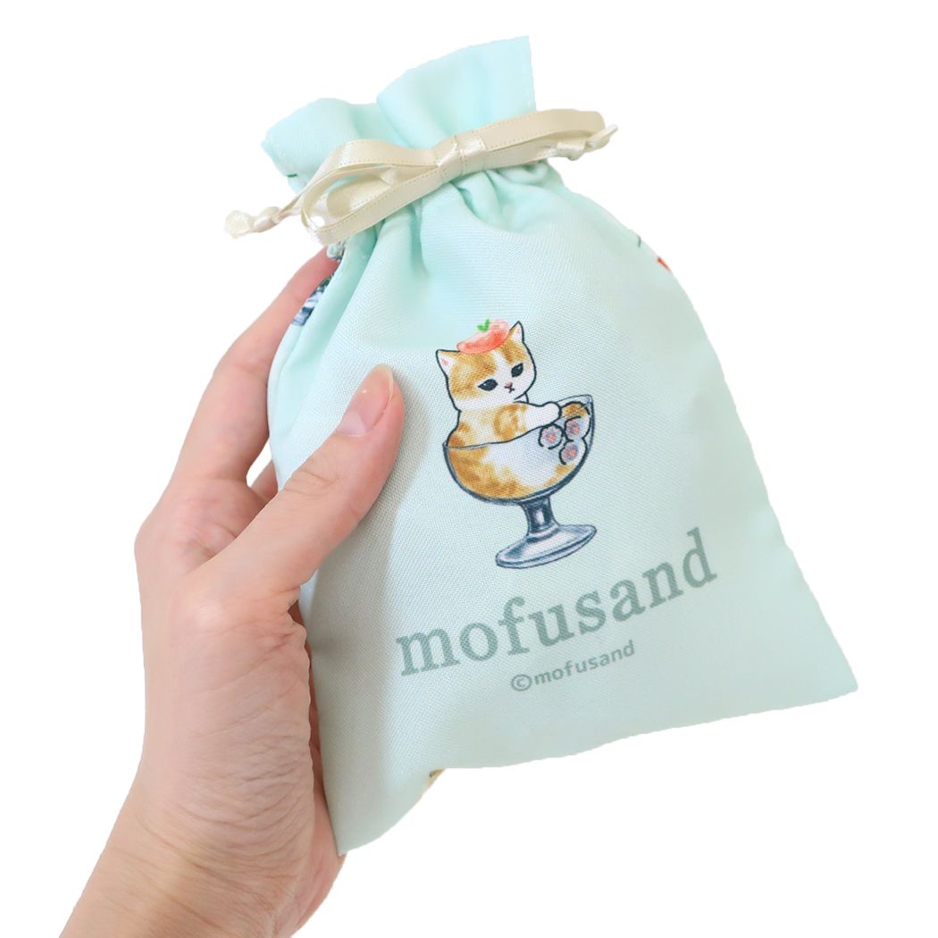 モフサンド グッズ 巾着袋 mofusand キャラクター アクセサリーケース収納巾着