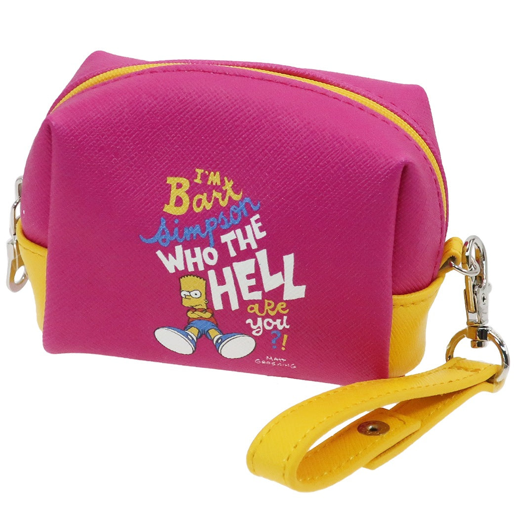 ミニポーチ シンプソンズ ハンドストラップ付き ミニ ミニポーチ The Simpsons PINKバート 10×7.5×5cm プレゼント