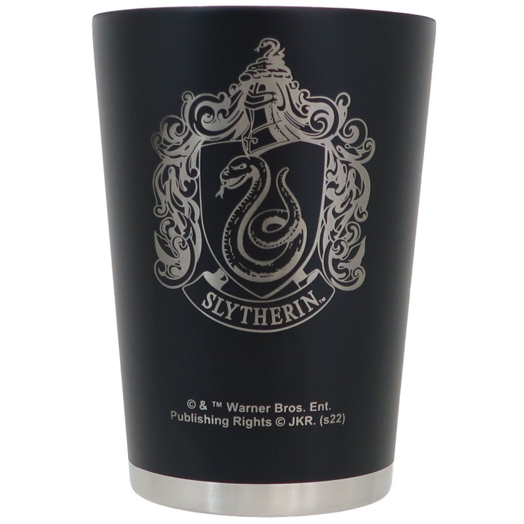 ハリーポッター 映画キャラクター 保温保冷コップ ステンレスタンブラーL BK スリザリン ワーナーブラザース