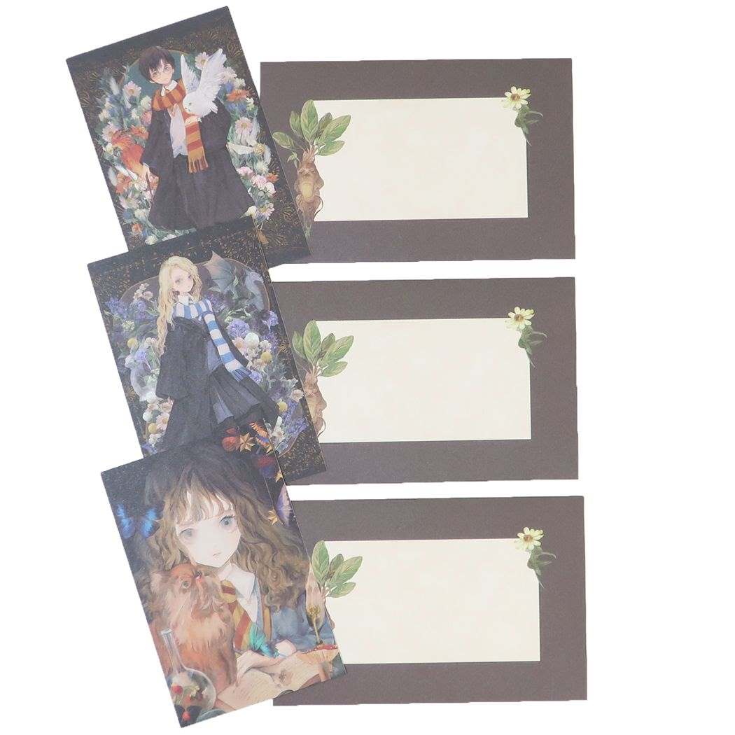 ハリーポッター 映画キャラクター グリーティングカード ミニカードセット 水彩ハリーポッター ワーナーブラザース