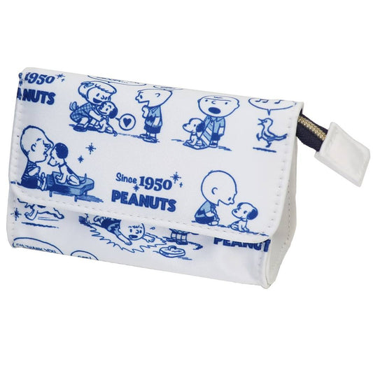 スヌーピー 通販 ミニ コスメポーチ ミラー付き ミニ スクエアポーチ トラベル ホワイト ピーナッツ グッズ プレゼント 男の子 女