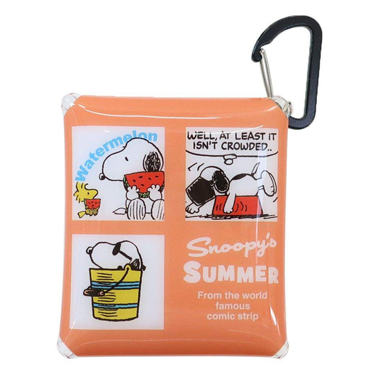 スヌーピー クリアマルチケースSS ミニポーチ アメリカンサマーJC OR ピーナッツ キャラクター