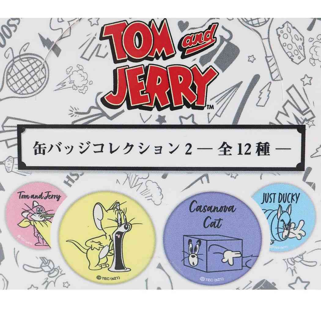 トムとジェリー トレーディング カンバッジ コレクション 全12種 缶バッジ ファニーアート2 ワーナーブラザース キャラクター プレゼント