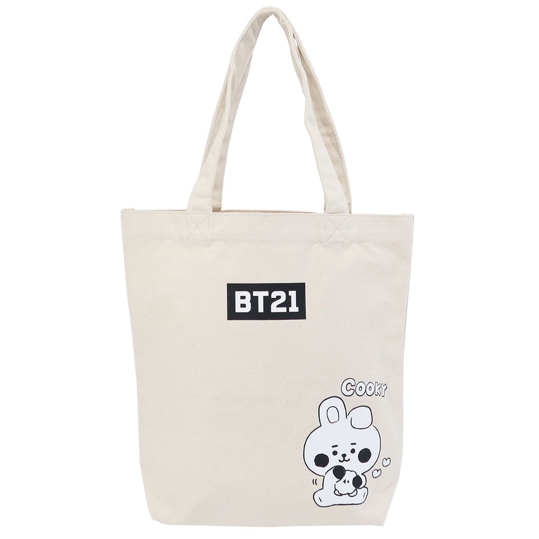 BT21 キャンバストート トートバッグ COOKY LINE FRIENDS キャラクター 商品 プレゼント 男の子 女の子 ギフト