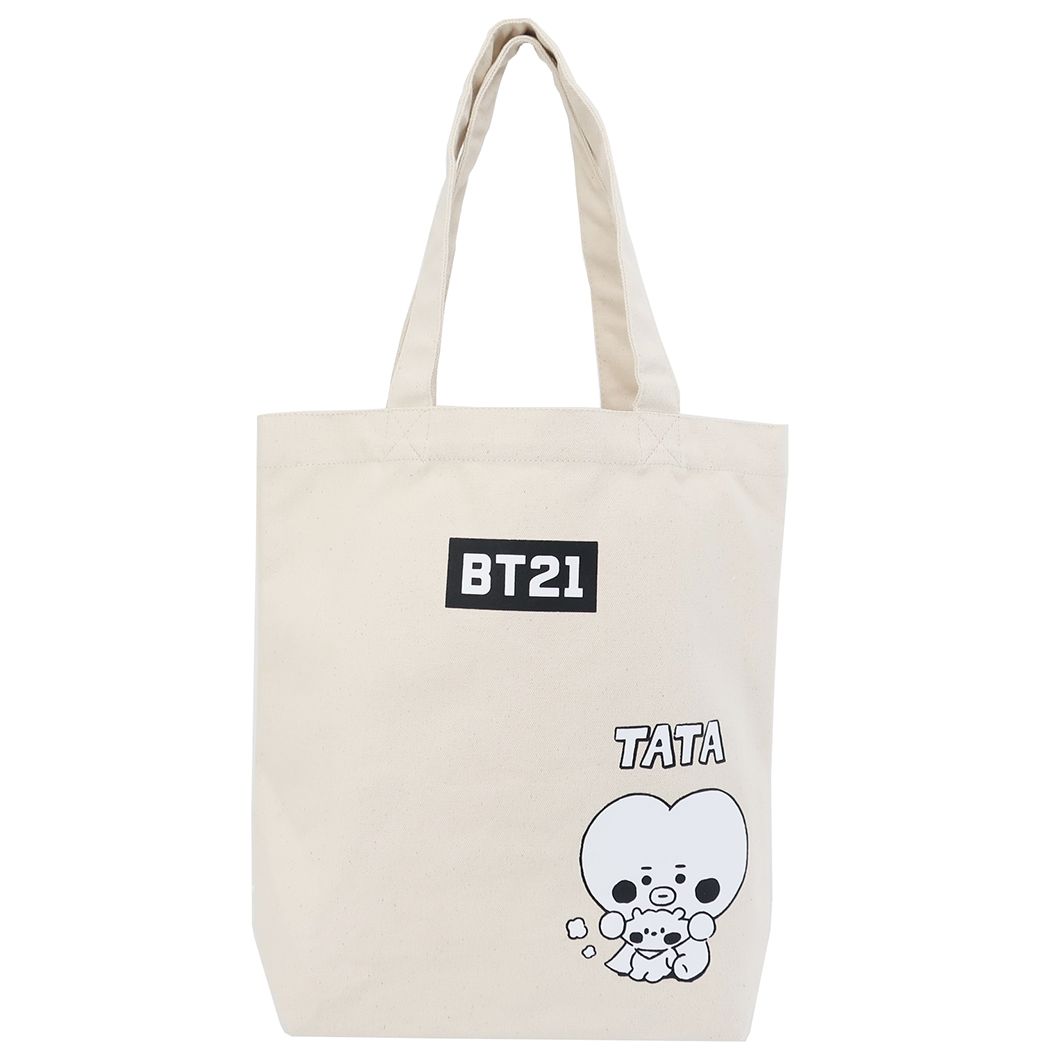 BT21 キャラクター トートバッグ キャンバストート TATA LINE FRIENDS 商品 プレゼント 男の子 女の子 ギフト