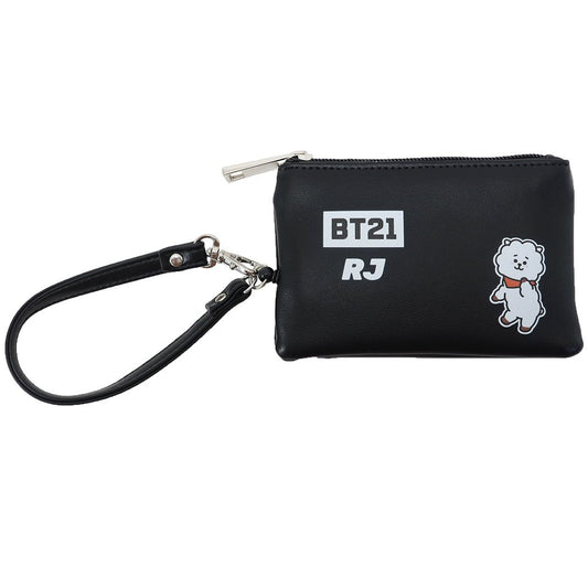 定期入れ ＆ 小銭入れ BT21 パスケース付き コインケース RJ LINE FRIENDS 森本本店 プレゼント 男の子 女の子