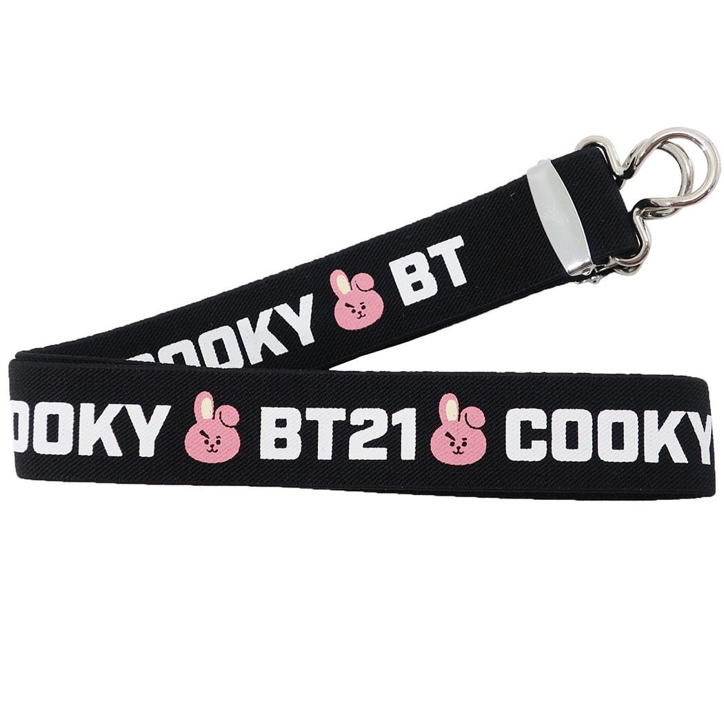 BT21 キャラクター バックル付き ゴムバンド スクールベルト COOKY LINE FRIENDS プレゼント 男の子 女の子 ギ