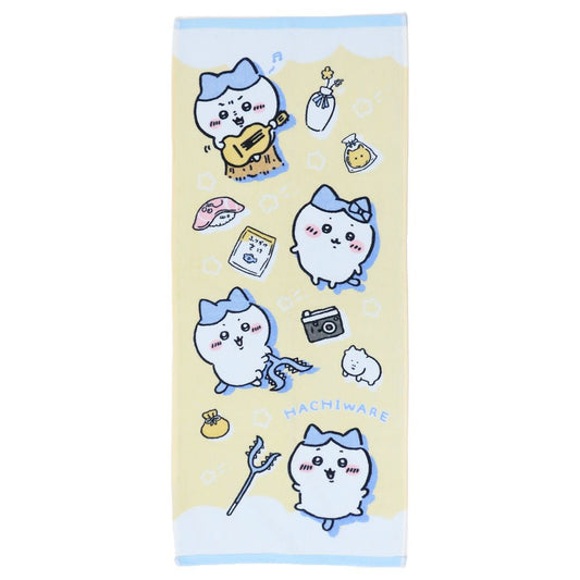 ちいかわ グッズ フェイスタオル キャラクター プリントロングタオル