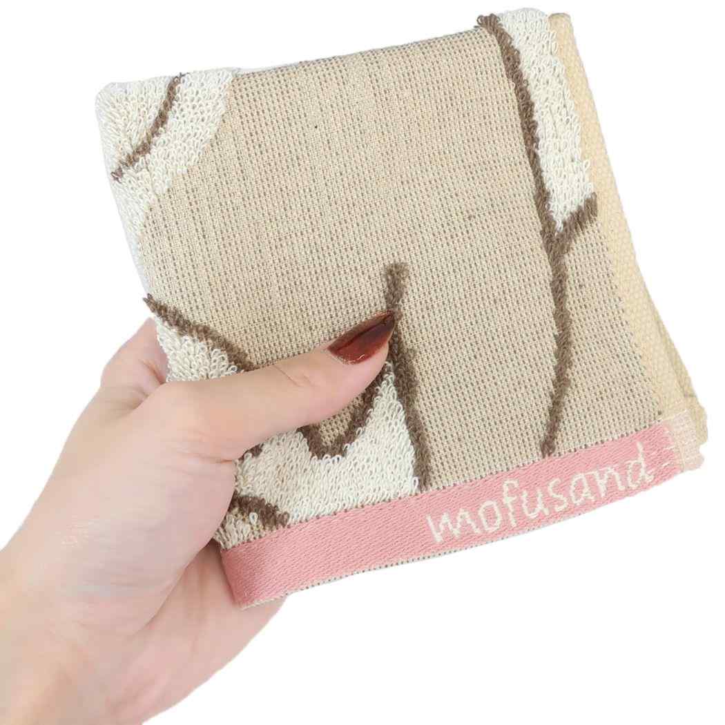 モフサンド ミニタオル ジャガードハンカチタオル おすわりサメにゃん mofusand