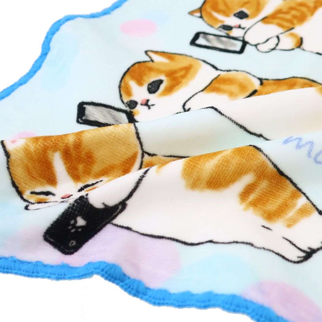 モフサンド mofusand キャラクター ミニタオル インクジェットプリントハンカチタオル ねおち