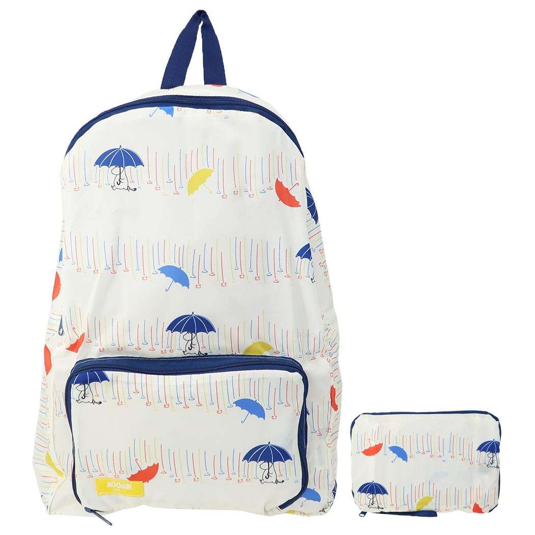 ムーミン エコリュック 折りたたみ ショッピングバッグ 雨と傘リュック 北欧 丸眞 お買い物かばん プレゼント 男の子 女の子 ギフト