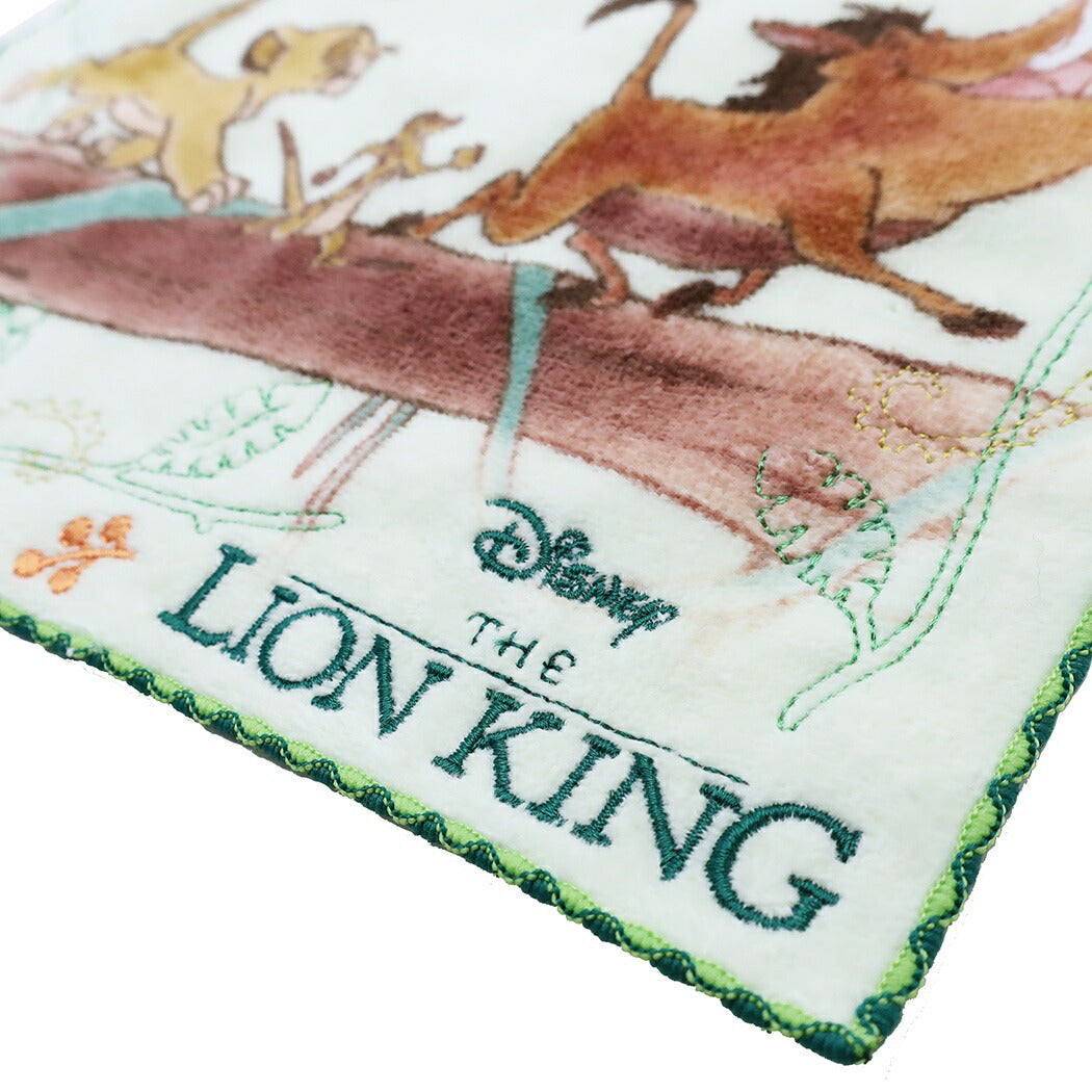 ライオンキング グッズ ハンドタオル 刺繍 ハンカチタオル フリーデイズ ディズニー キャラクター 丸眞 プレゼント 男の子 女の子