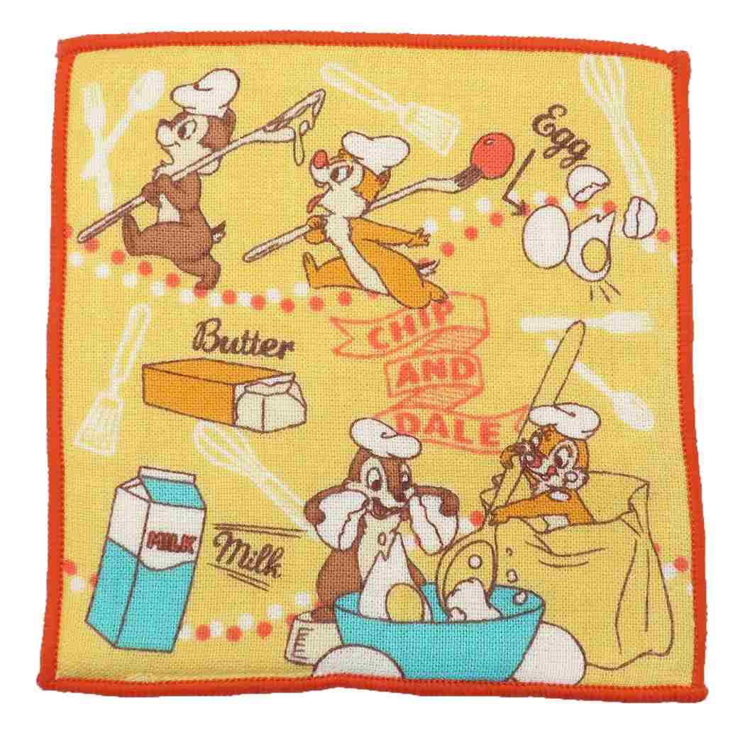 チップ＆デール ミニ ミニタオル 抗菌防臭 片面ガーゼ まめタオル クッキングデー ディズニー 丸眞 プレゼント 男の子 女の子 ギフ