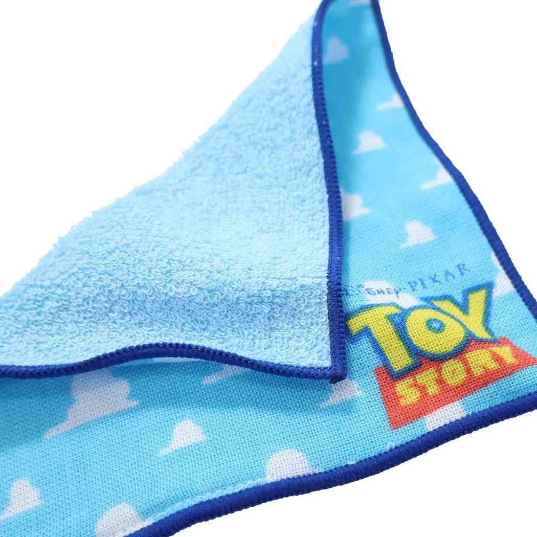 ミニ ミニタオル トイストーリー 抗菌防臭 片面ガーゼ まめタオル ディズニー パターンクラウド ハンカチタオル キャラクター プレゼント